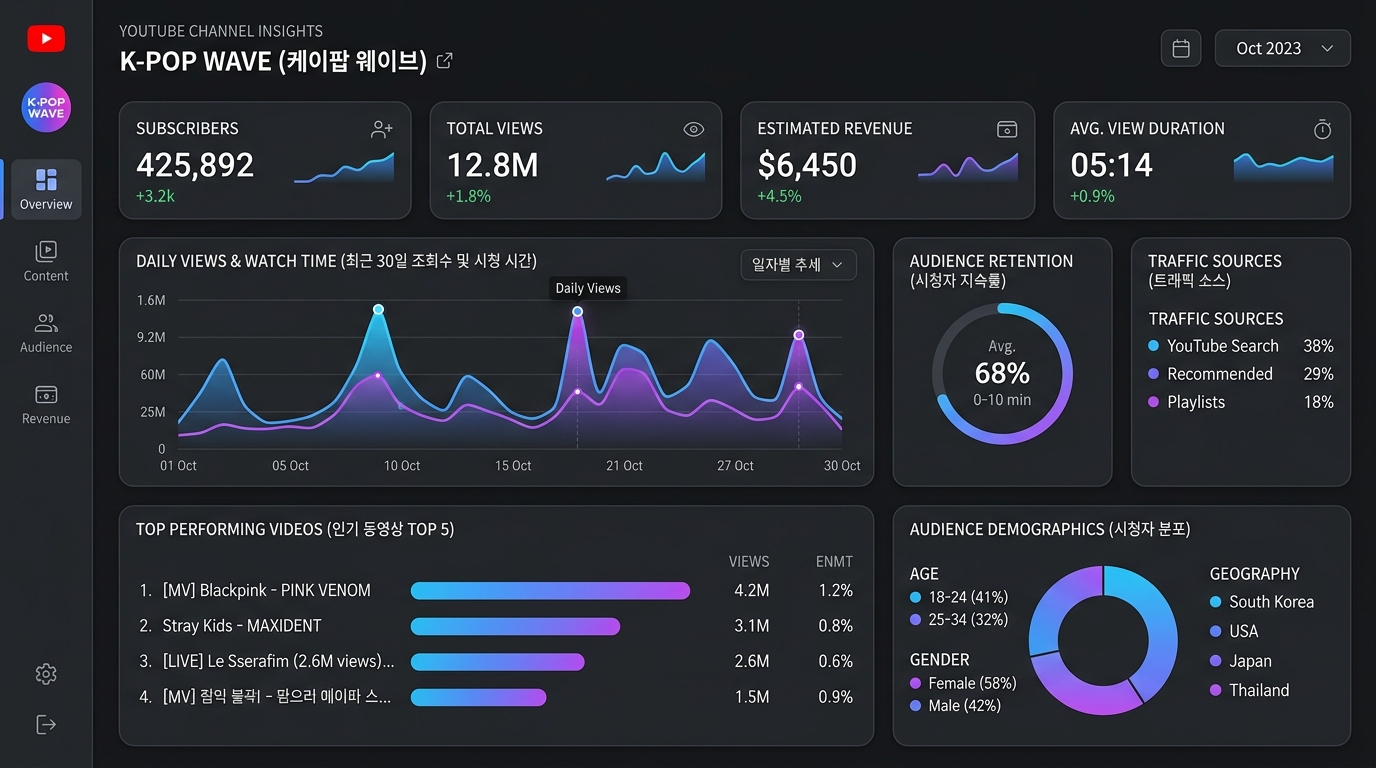 채널 액션 분석 대시보드
